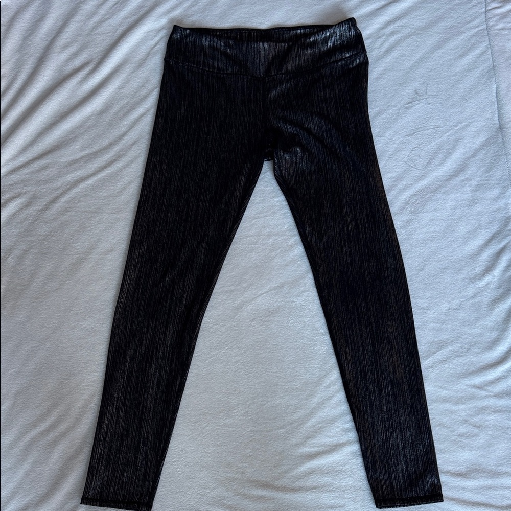 Fabletics Black and Silver Leggings